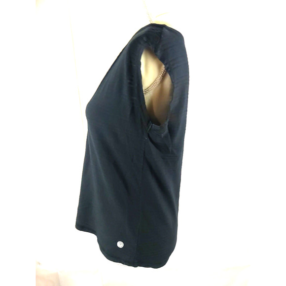 T By Talbot Women's Size S P Black Sleeveless Shirt - Picture 3 of 8